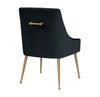Beatrix Black Velvet Side Chair Model: TOV-D6179