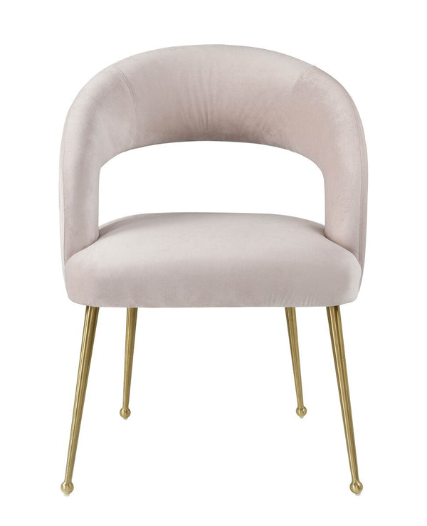 Rocco Blush Velvet Dining Chair Model: TOV-D6187