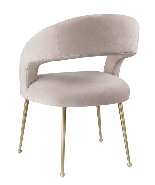 Rocco Blush Velvet Dining Chair Model: TOV-D6187