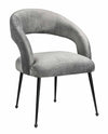 Rocco Slub Grey Dining Chair Model: TOV-D6189