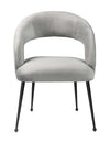 Rocco Slub Grey Dining Chair Model: TOV-D6189