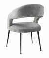 Rocco Slub Grey Dining Chair Model: TOV-D6189