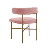 Kim Velvet Chair in Blush Model: TOV-D6432