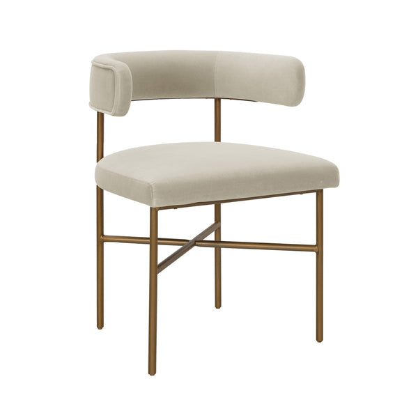 Kim Velvet Chair in Cream Model: TOV-D6433