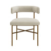 Kim Velvet Chair in Cream Model: TOV-D6433