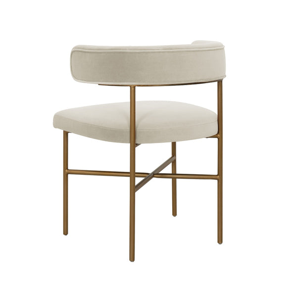 Kim Velvet Chair in Cream Model: TOV-D6433