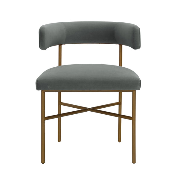 Kim Velvet Chair in Grey Model: TOV-D6434