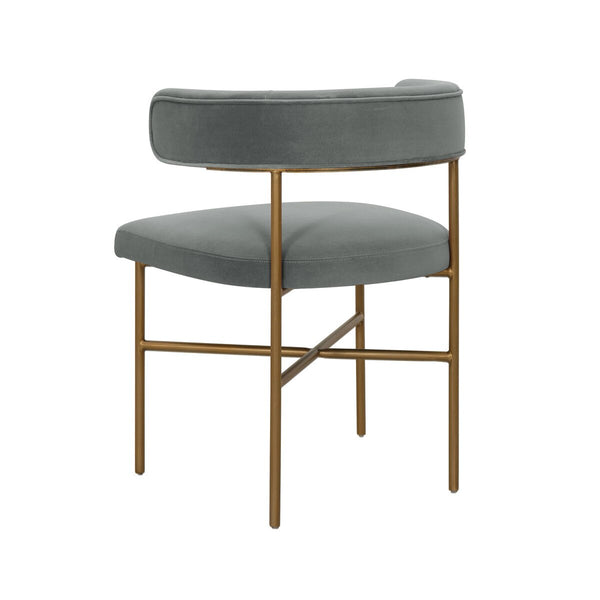 Kim Velvet Chair in Grey Model: TOV-D6434