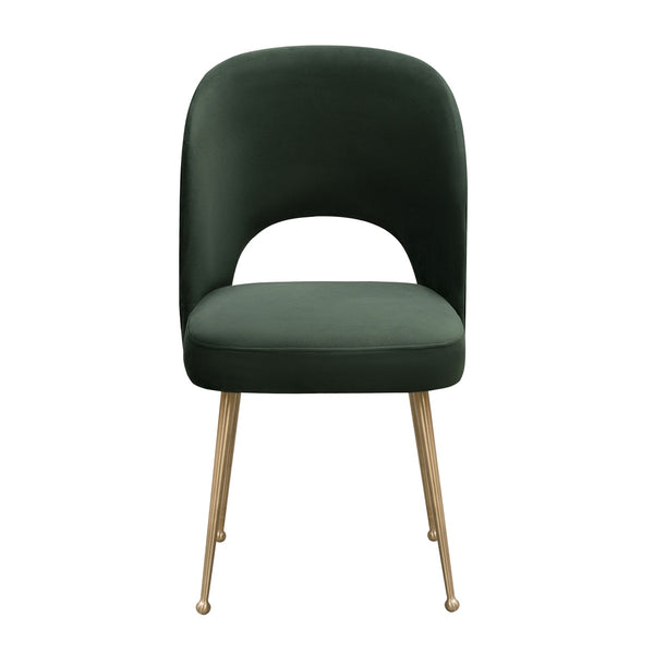 Swell Forest Green Velvet Chair Model: TOV-D6486