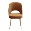 Swell Cognac Velvet Chair Model: TOV-D6487
