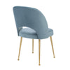 Swell Sea Blue Velvet Chair Model: TOV-D66