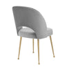 Swell Light Grey Velvet Chair Model: TOV-D68