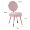 Kylie Bubblegum Velvet Dining Chair Model: TOV-D68127