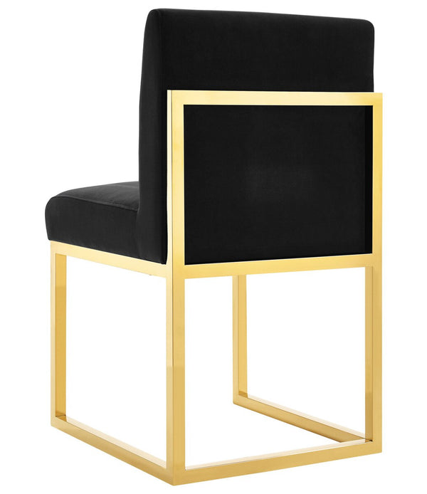 Haute Black Velvet Chair Model: TOV-D68249