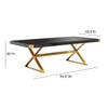 Adeline Black Lacquer Dining Table Model: TOV-D68303