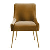 Beatrix Cognac Velvet Side Chair Model: TOV-D68305