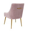 Beatrix Pleated Mauve Velvet Side Chair Model: TOV-D68313