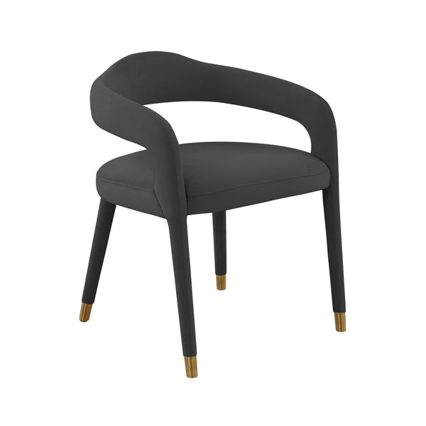 Lucia Black Velvet Dining Chair Model: TOV-D68415