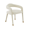 Lucia Cream Velvet Dining Chair Model: TOV-D68416