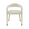 Lucia Cream Velvet Dining Chair Model: TOV-D68416