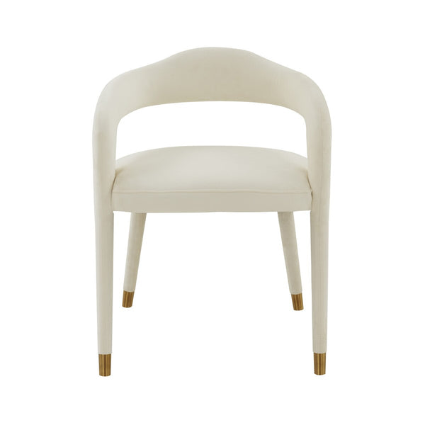 Lucia Cream Velvet Dining Chair Model: TOV-D68416