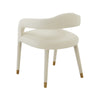 Lucia Cream Velvet Dining Chair Model: TOV-D68416