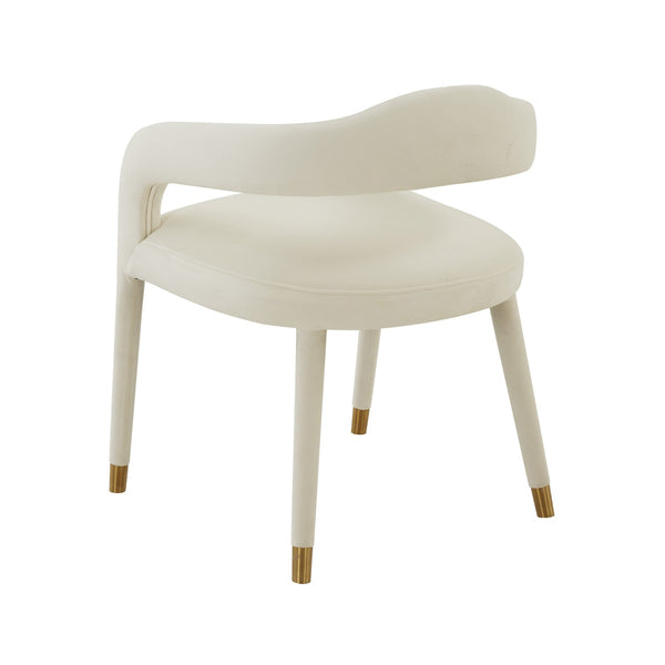 Lucia Cream Velvet Dining Chair Model: TOV-D68416