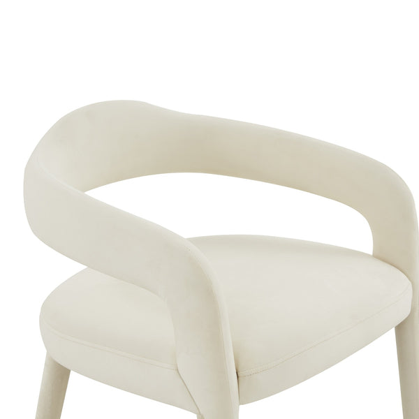 Lucia Cream Velvet Dining Chair Model: TOV-D68416