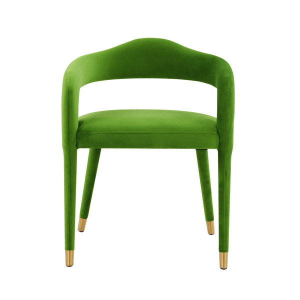 Lucia Green Velvet Dining Chair Model: TOV-D68417