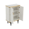 Cordoba Cream Velvet Bar Cabinet Model: TOV-D68440
