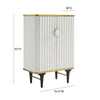 Cordoba Cream Velvet Bar Cabinet Model: TOV-D68440