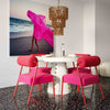 Jolene Hot Pink Velvet Dining Chair - Set of 2 Model: TOV-D68583
