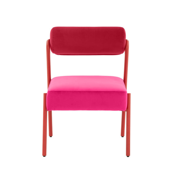 Jolene Hot Pink Velvet Dining Chair - Set of 2 Model: TOV-D68583