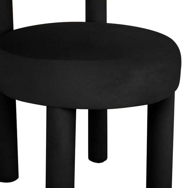 Carmel Black Velvet Dining Chair Model: TOV-D68591