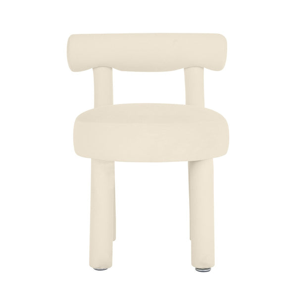 Carmel Cream Velvet Dining Chair Model: TOV-D68592
