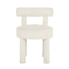 Carmel Cream Performance Boucle Dining Chair Model: TOV-D68593