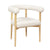 Spara Cream Performance Boucle Dining Chair Model: TOV-D68594