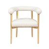 Spara Cream Performance Boucle Dining Chair Model: TOV-D68594