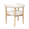Spara Cream Performance Boucle Dining Chair Model: TOV-D68594