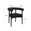 Spara Black Performance Boucle Dining Chair Model: TOV-D68595