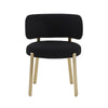 Margaret Black Performance Boucle Dining Chair Model: TOV-D68648