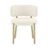 Margaret Cream Performance Boucle Dining Chair Model: TOV-D68649