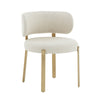 Margaret Cream Performance Linen Dining Chair Model: TOV-D68650
