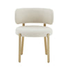 Margaret Cream Performance Linen Dining Chair Model: TOV-D68650