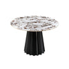 Jimena Marble Ceramic 47" Round Dining Table Model: TOV-D68688