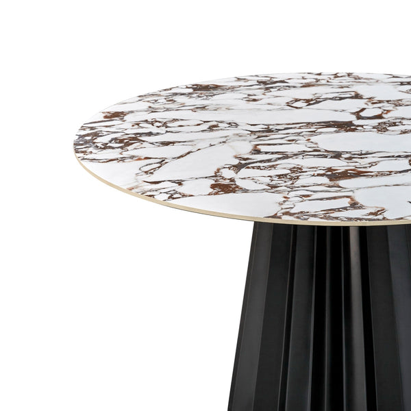 Jimena Marble Ceramic 47" Round Dining Table Model: TOV-D68688