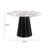 Jimena Marble Ceramic 47" Round Dining Table Model: TOV-D68688