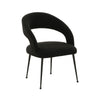 Rocco Black Performance Boucle Dining Chair Model: TOV-D68704