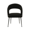 Rocco Black Performance Boucle Dining Chair Model: TOV-D68704