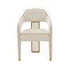 Corralis Cream Performance Boucle Dining Chair Model: TOV-D68705